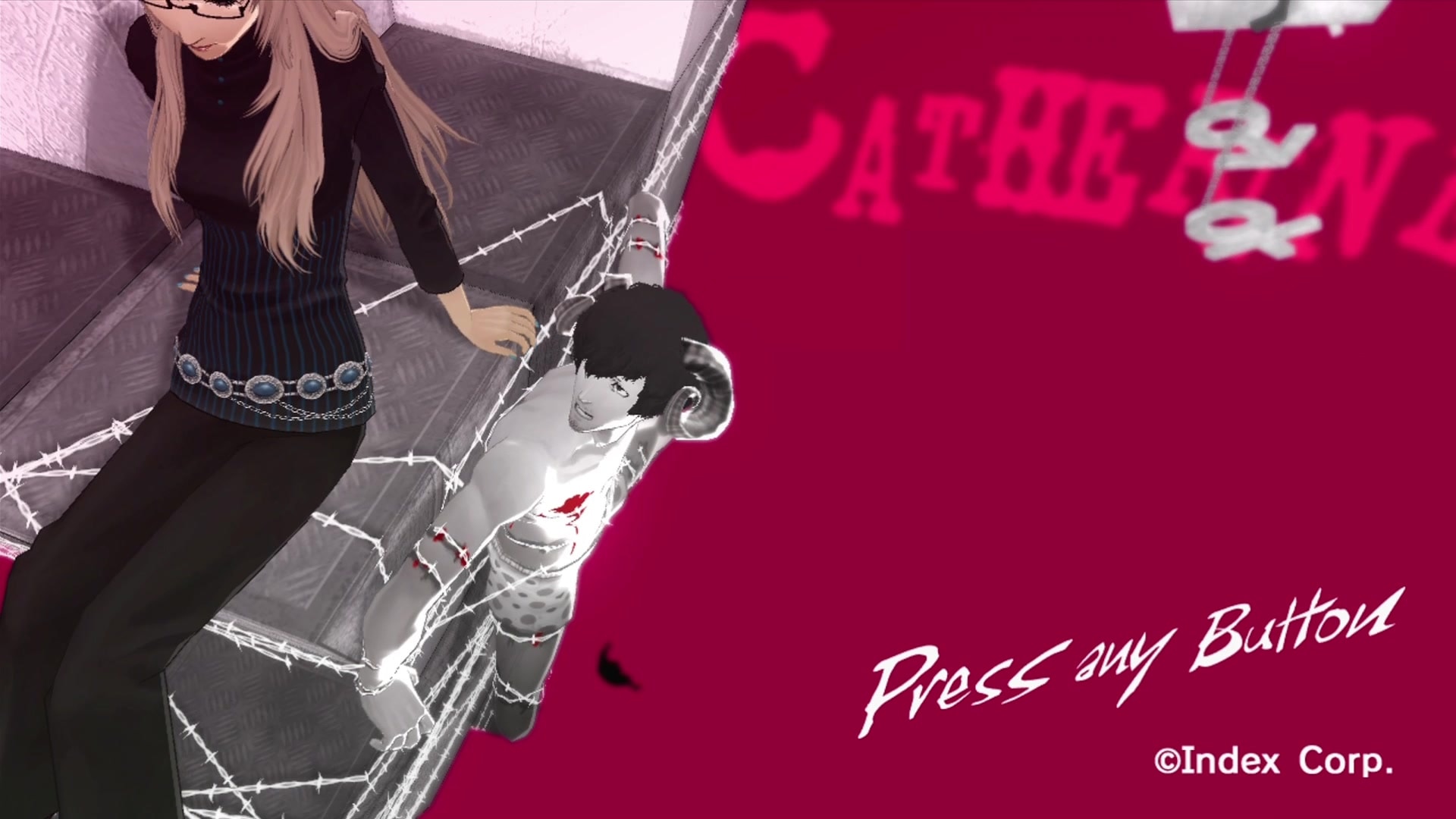 Catherine title screen for Xbox 360